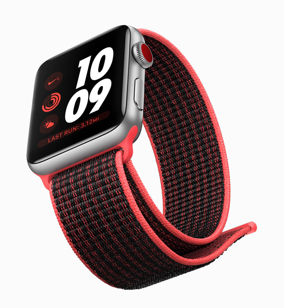 apple watch with a hook and loop strap