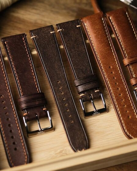 brown leather watch straps by Artisan Straps
