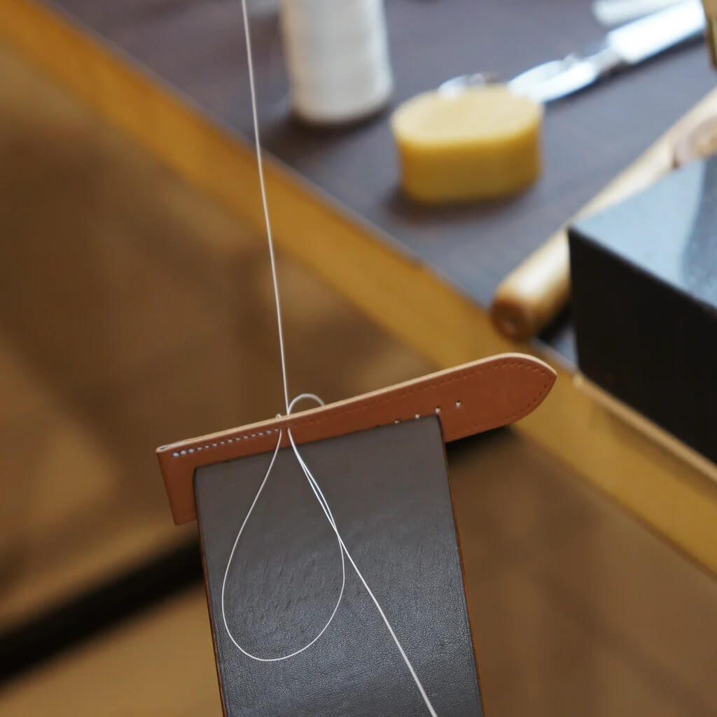Atelier Tamago leather watch strap