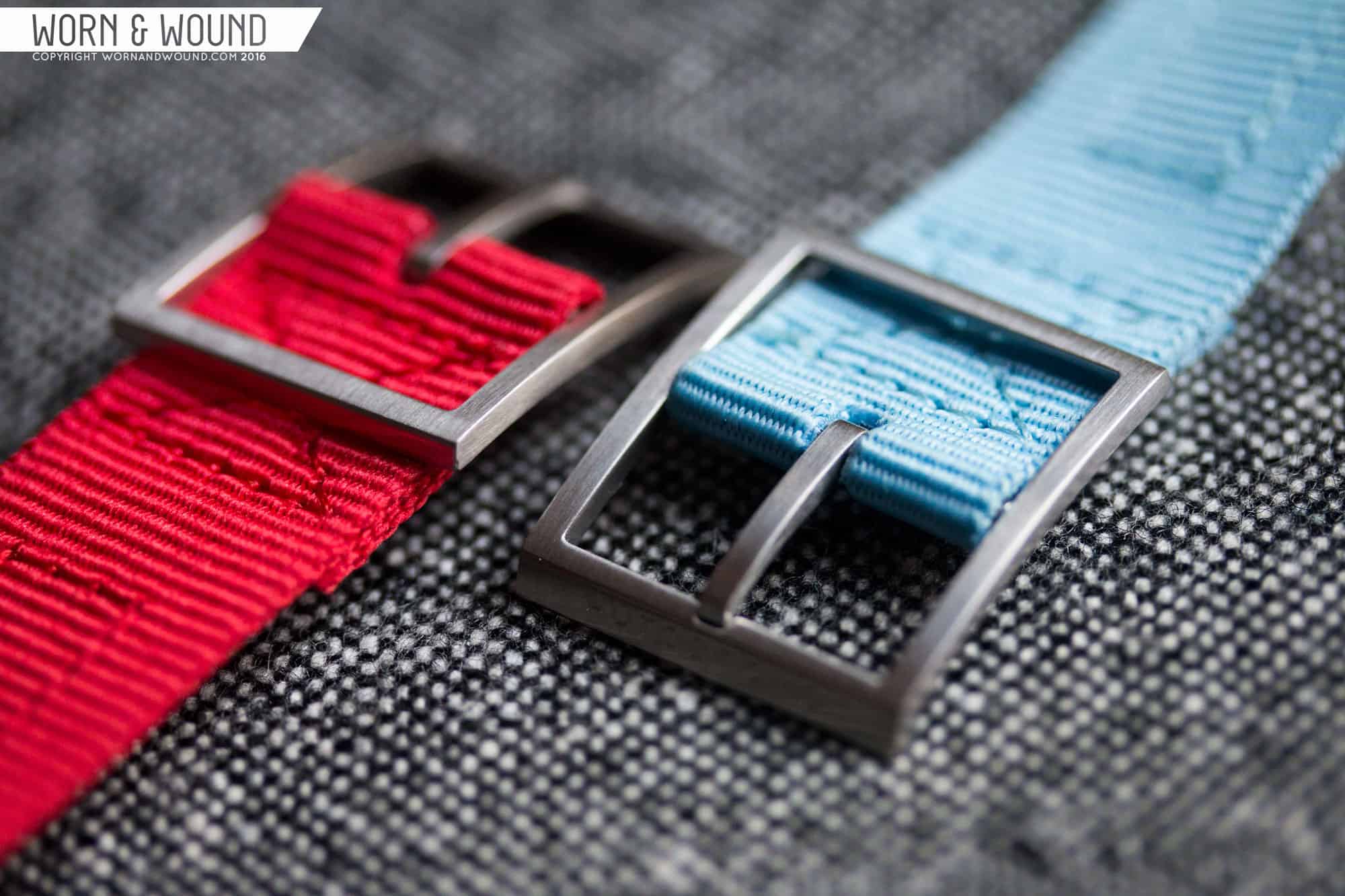 Autodromo pass-through nylon strap with angular buckle