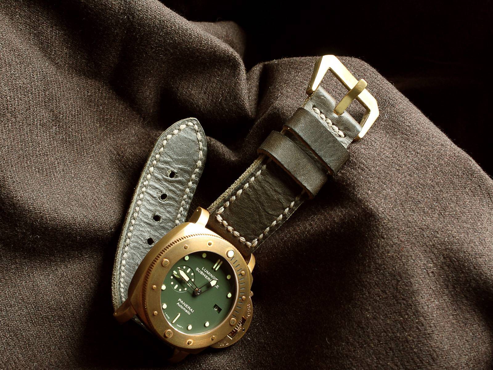 bronze watch strap
