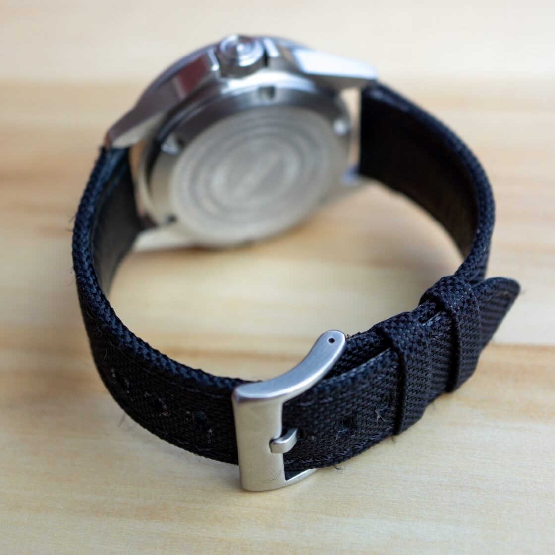 black canvas watch strap by singular straps