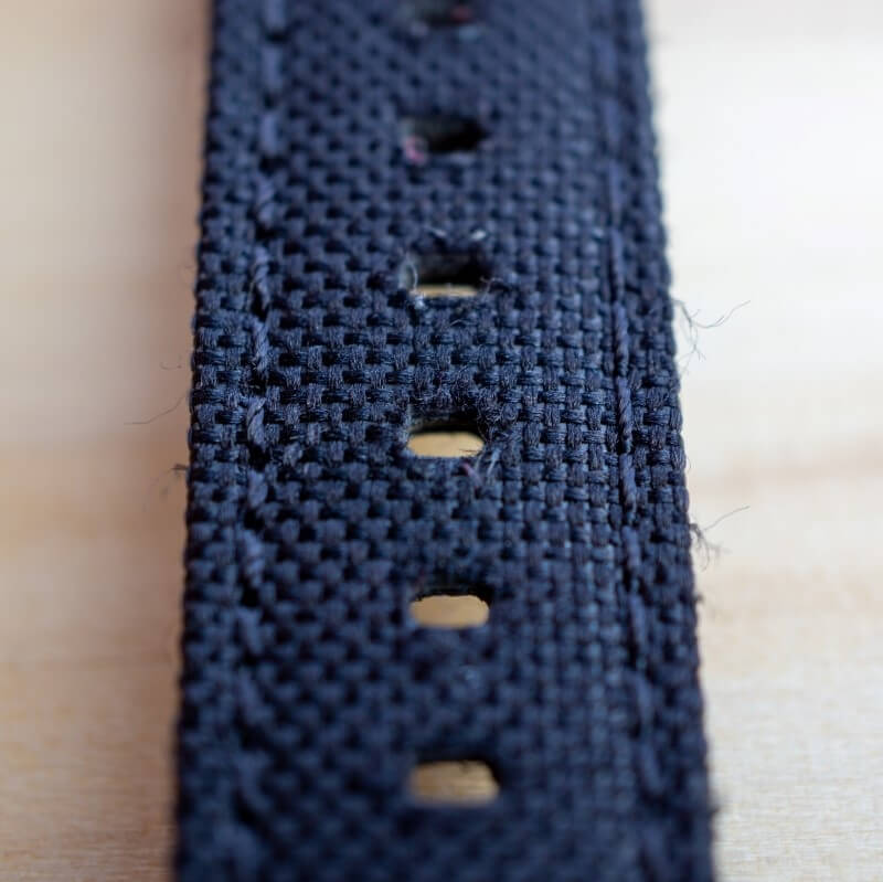 black canvas watch strap by singular straps