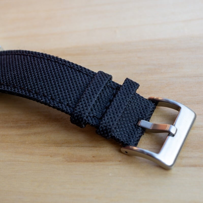 black canvas watch strap by singular straps
