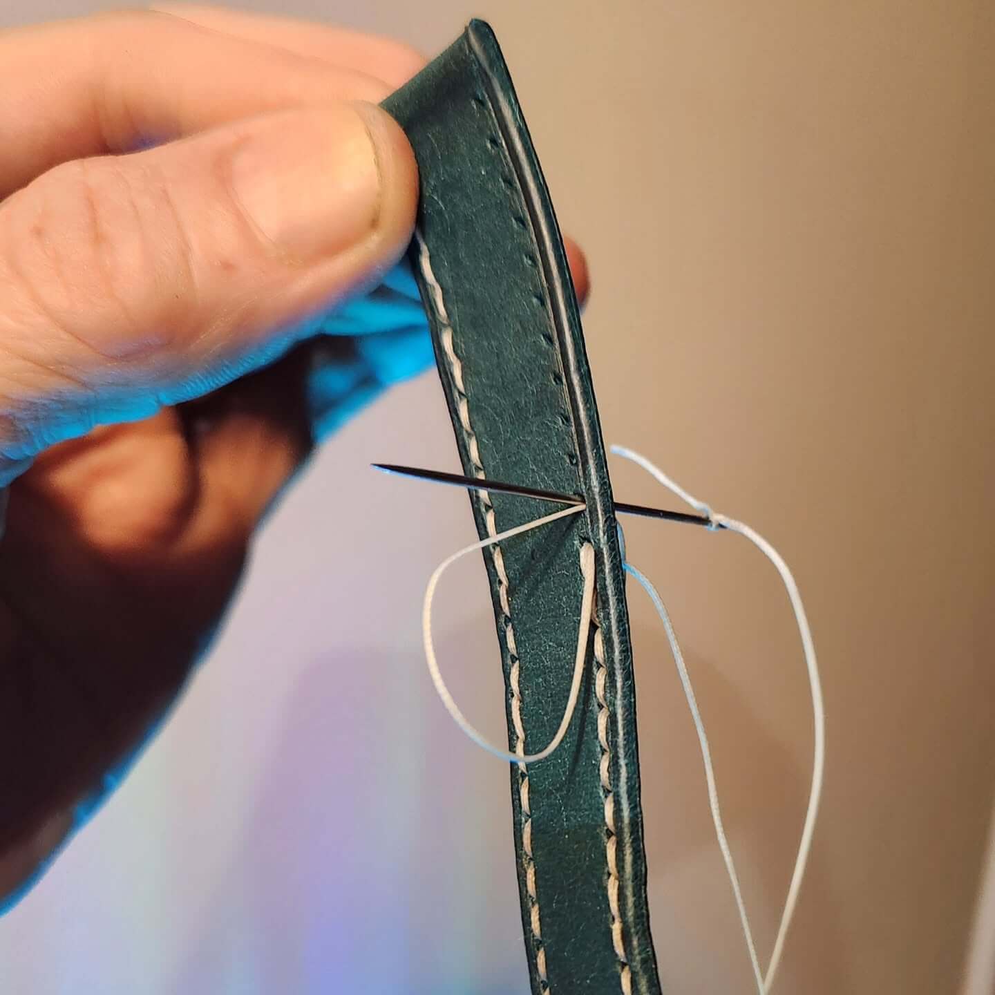 Leather watch strap by Chas In Time