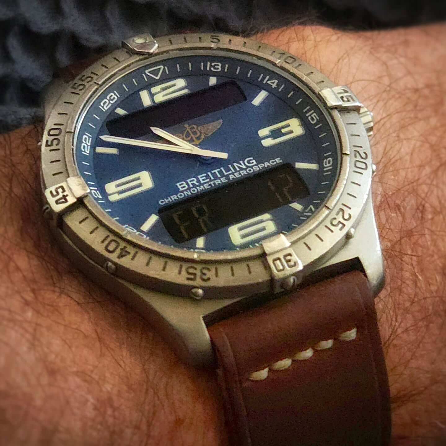 Leather watch strap by Chas In Time