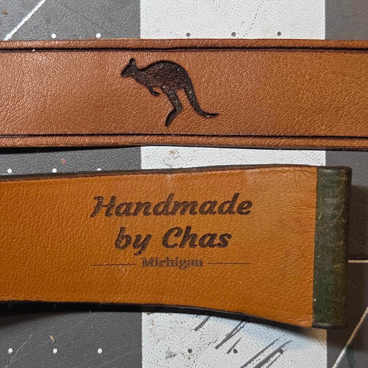 Leather watch strap by Chas In Time
