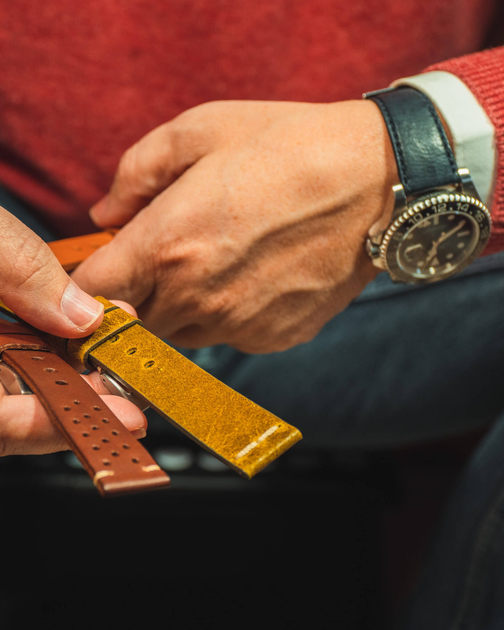 Leather watch strap by ColaReb®