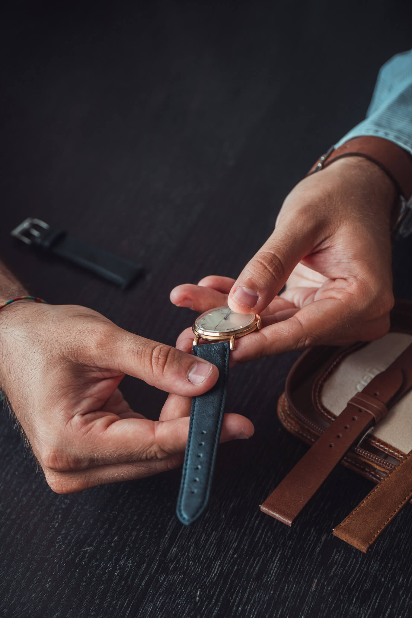 Leather watch strap by ColaReb®