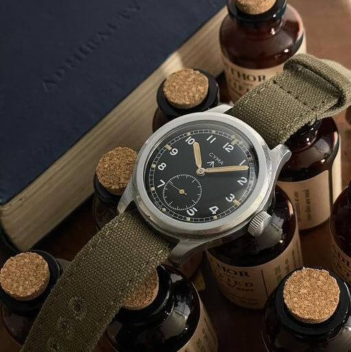 Haveston canvas two piece watch strap