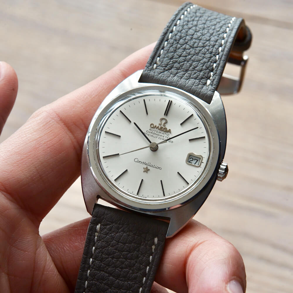 Quaint and Collectible two piece leather watch strap