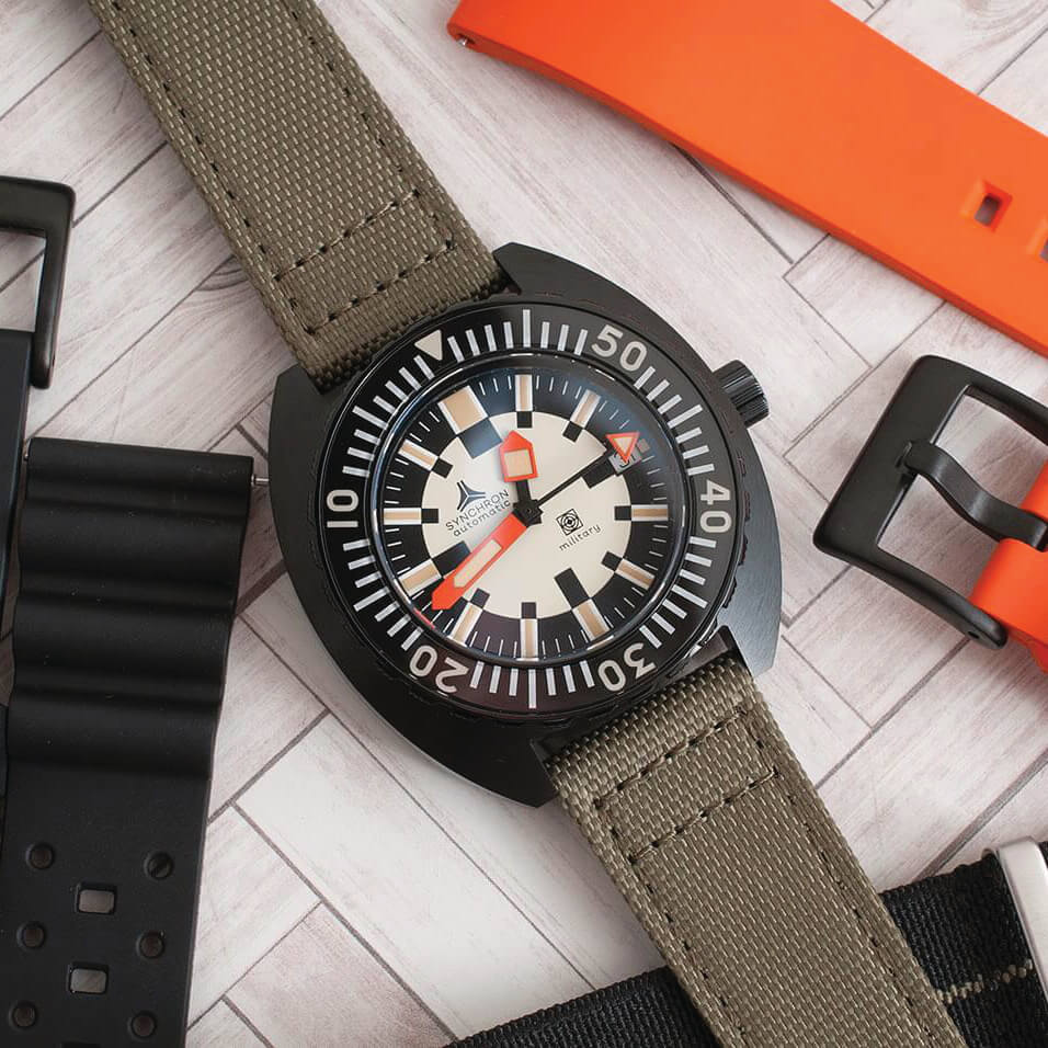 straphabit canvas two piece watch strap