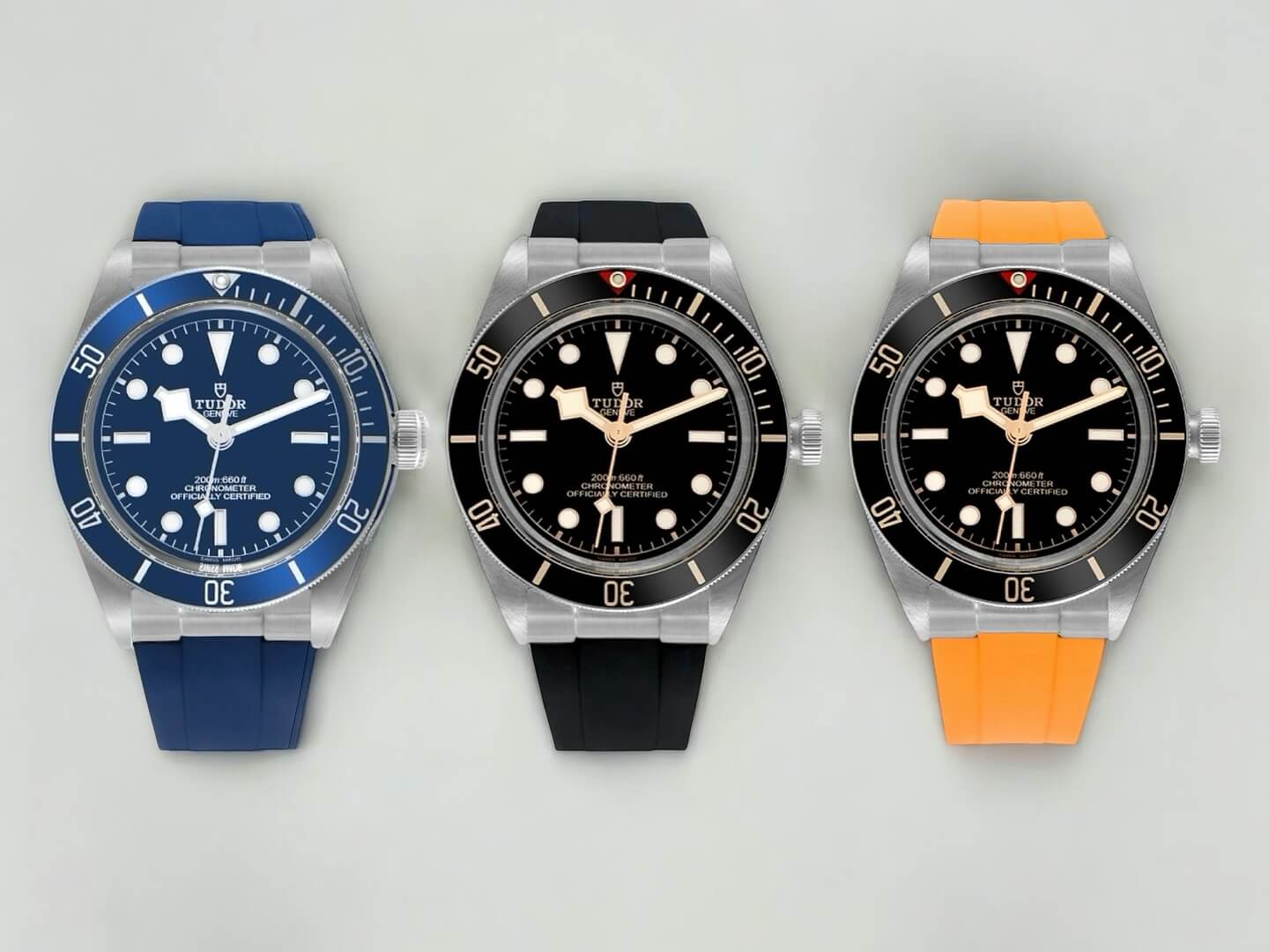 end link rubber strap for tudor black bay 58