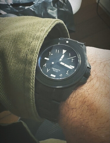 custom unimatic watch