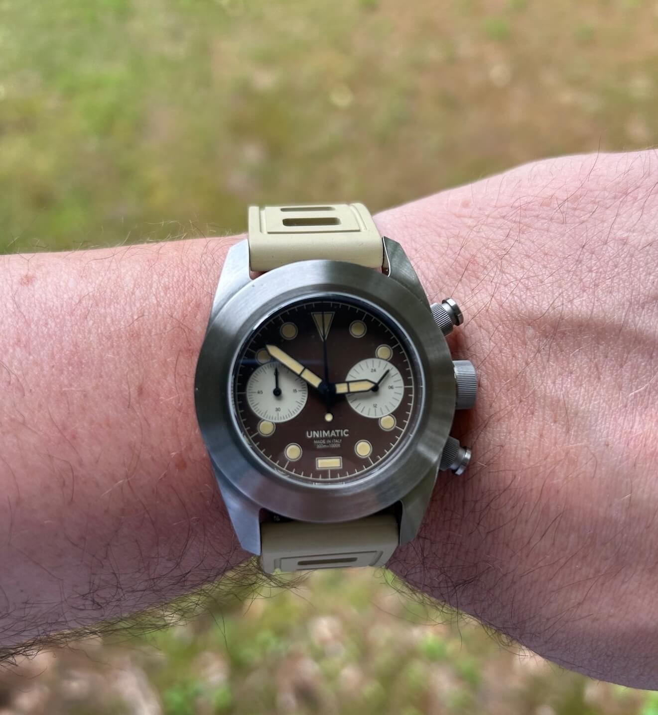 custom unimatic watch