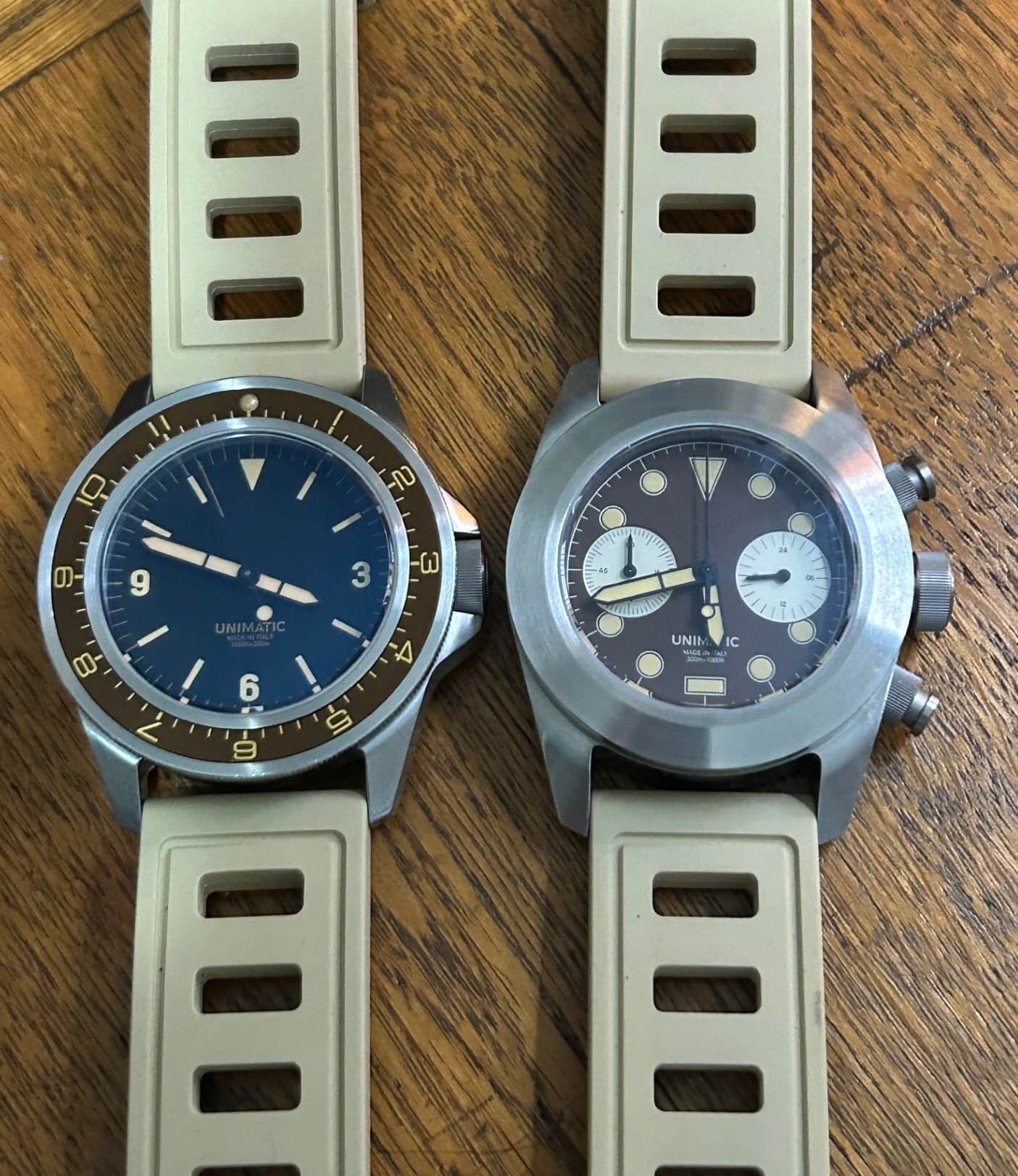 custom unimatic watch