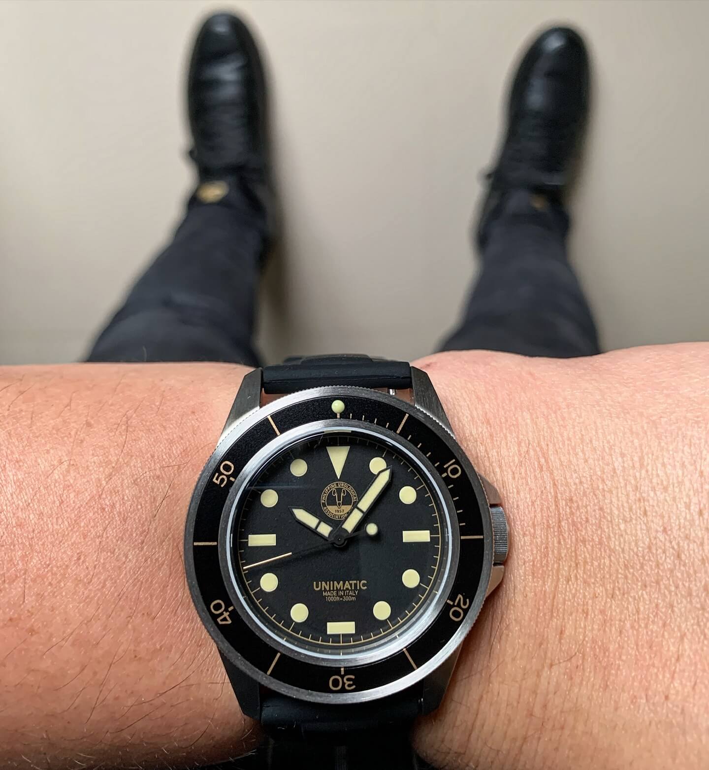 custom unimatic watch