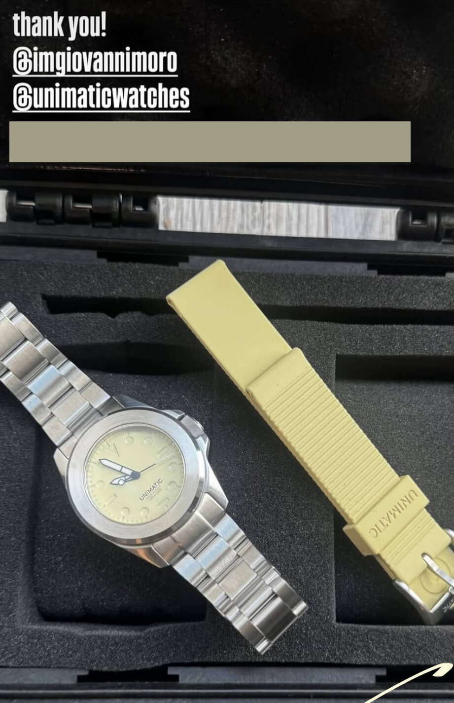 custom unimatic watch