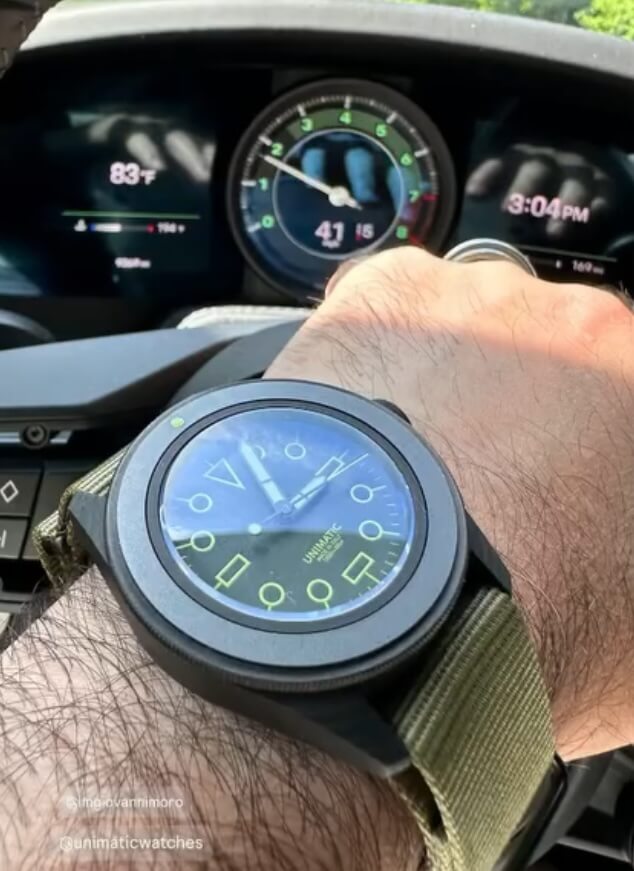 custom unimatic watch