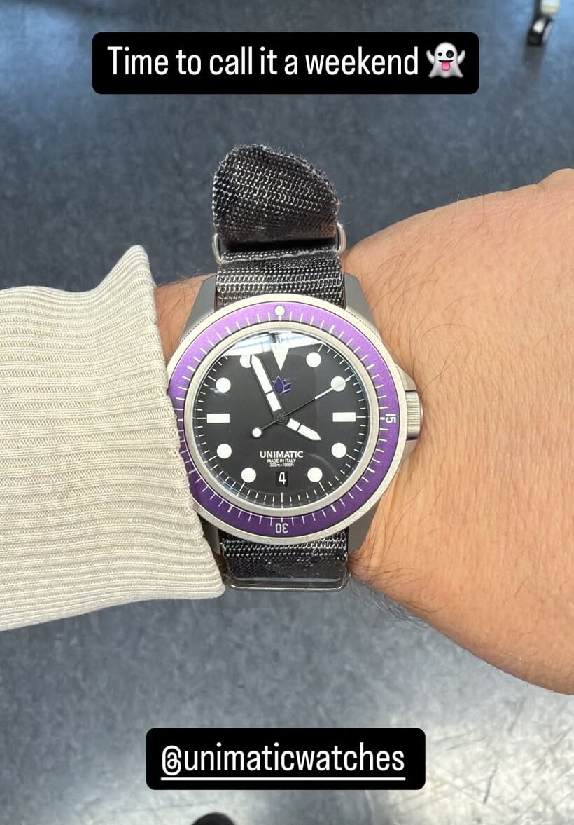 custom unimatic watch