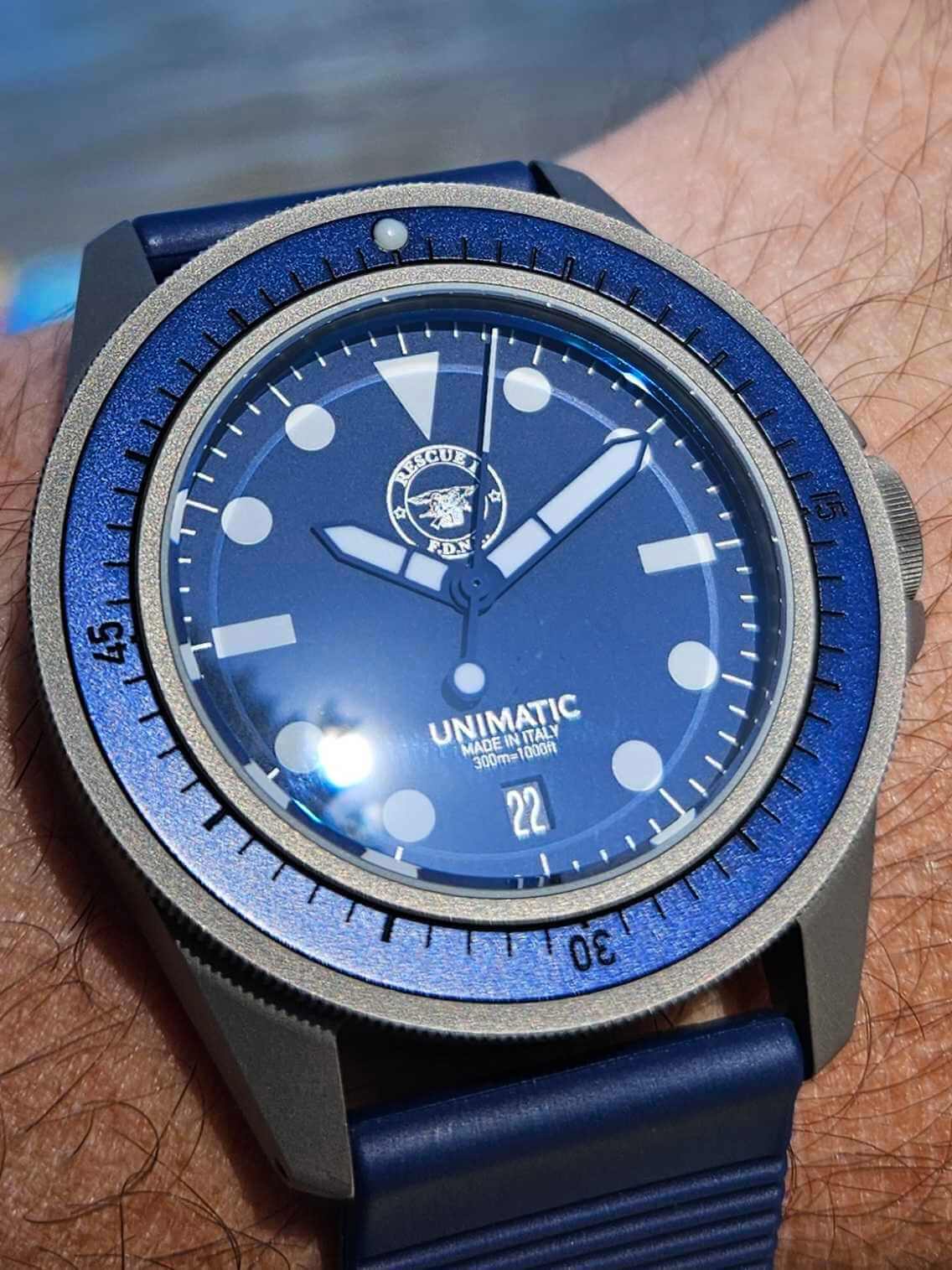 custom unimatic watch