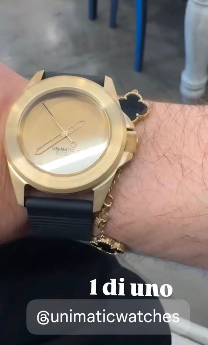 custom unimatic watch