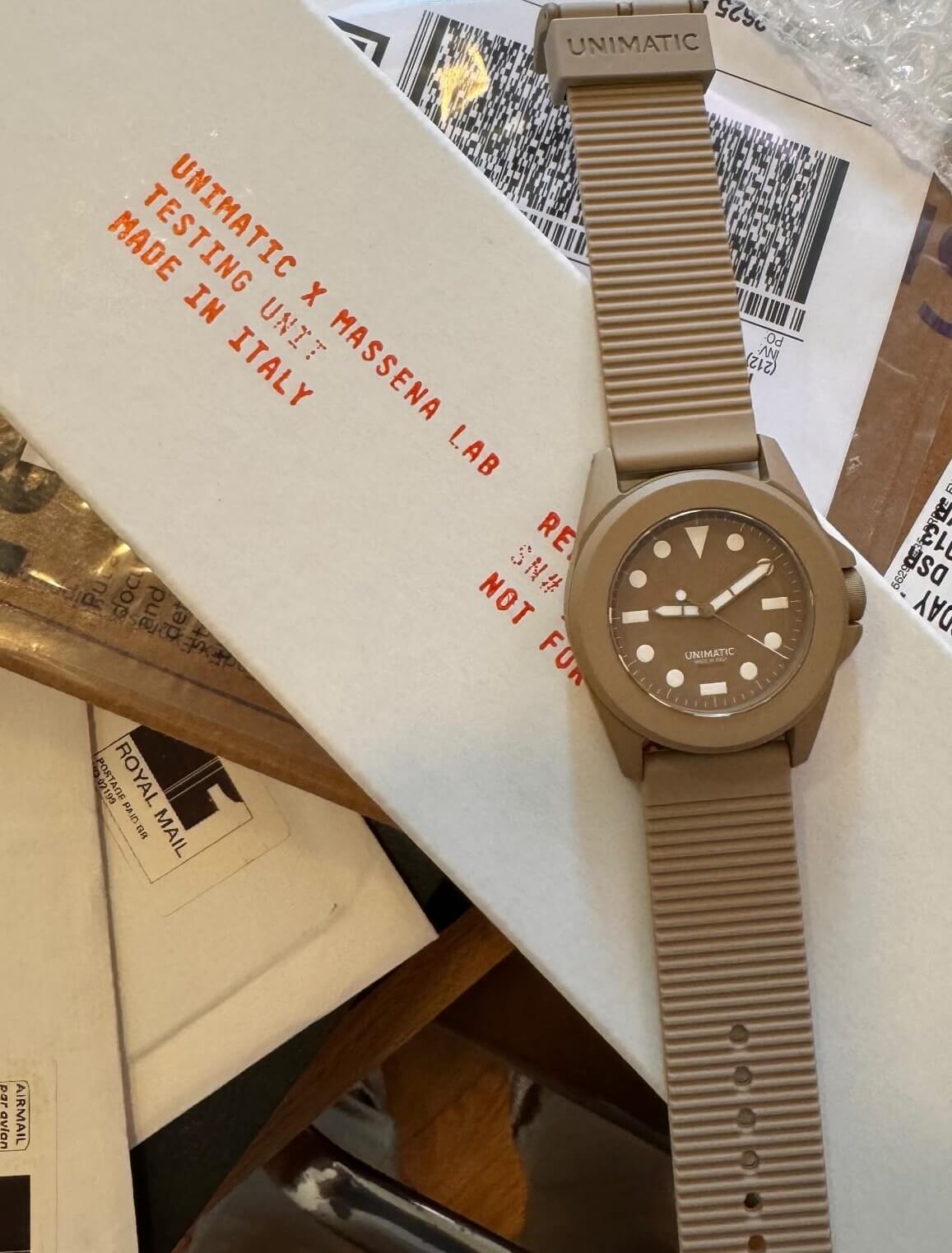 custom unimatic watch