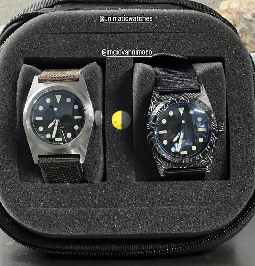 custom unimatic watch