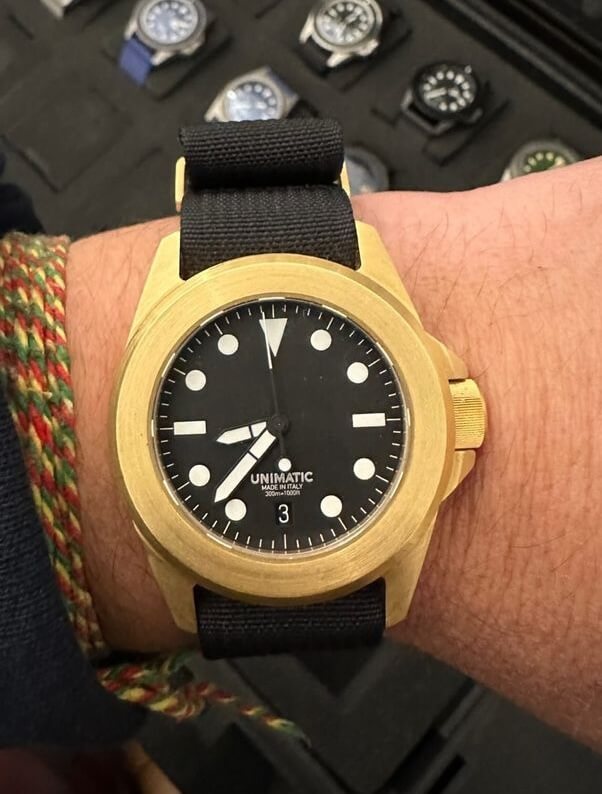 custom unimatic watch