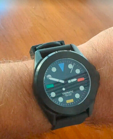 custom unimatic watch