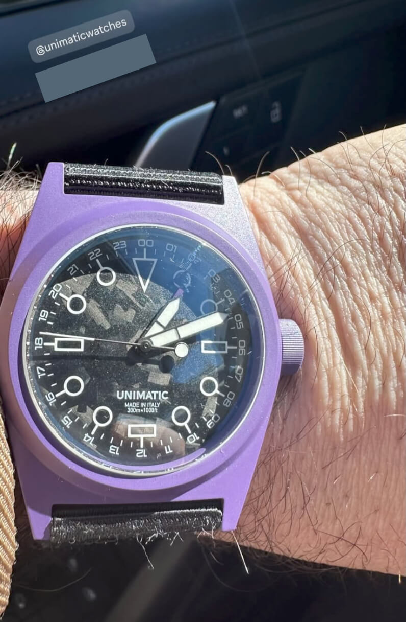 custom unimatic watch