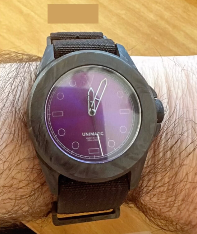 custom unimatic watch