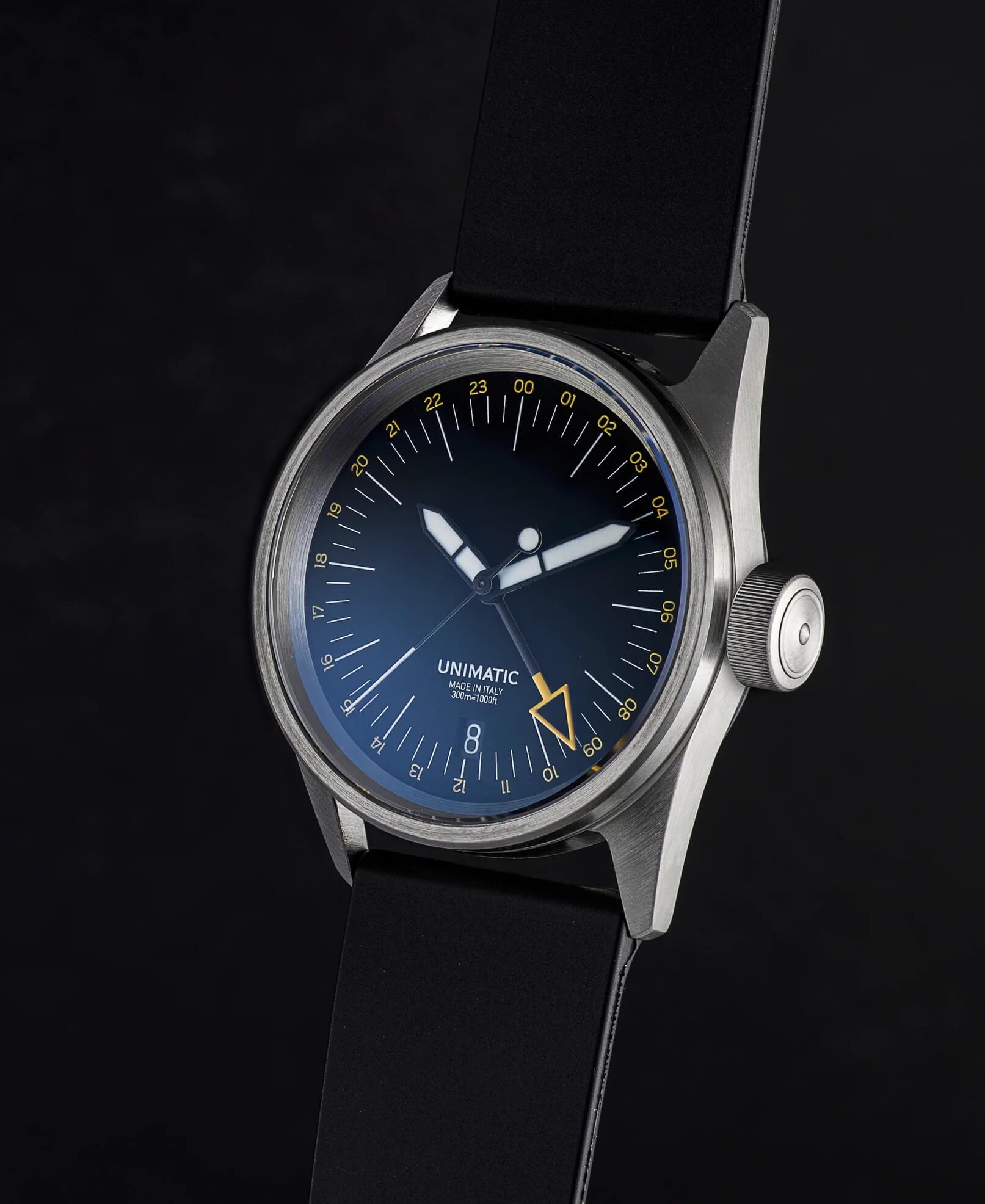 custom unimatic watch