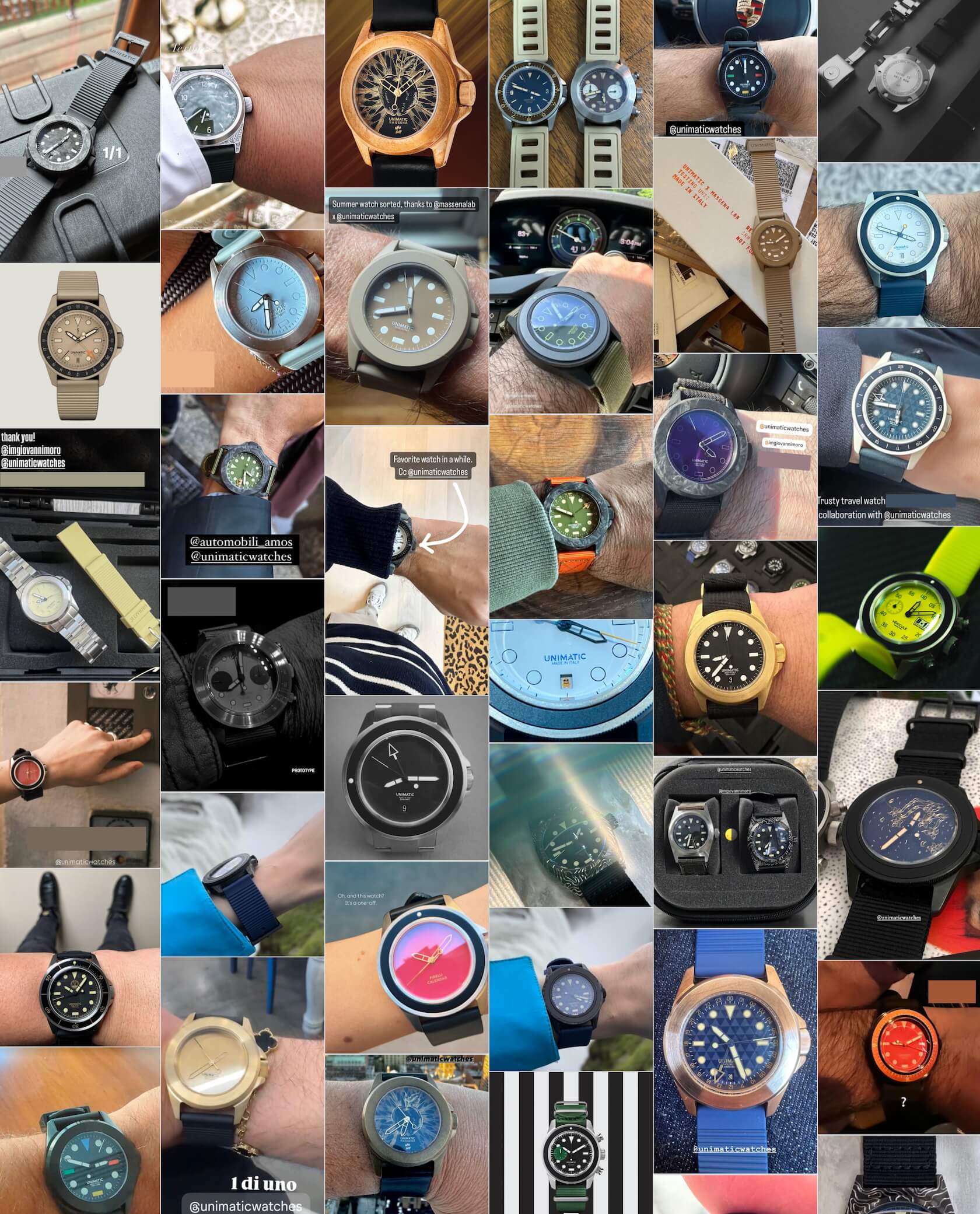 custom-unimatic watches