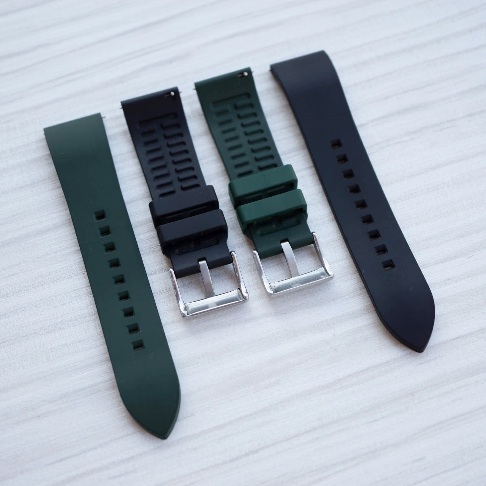 FKM rubber watch strap