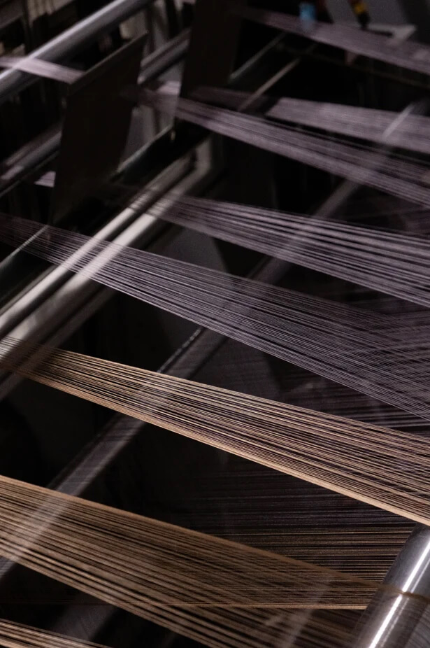 Shuttle looms weaving Jacquard ribbon in the Julien Faure workshops in France