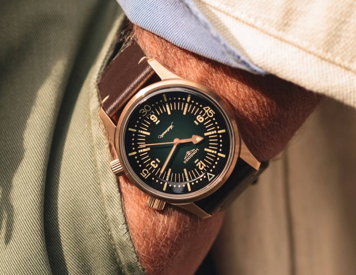 longines legend diver bronze