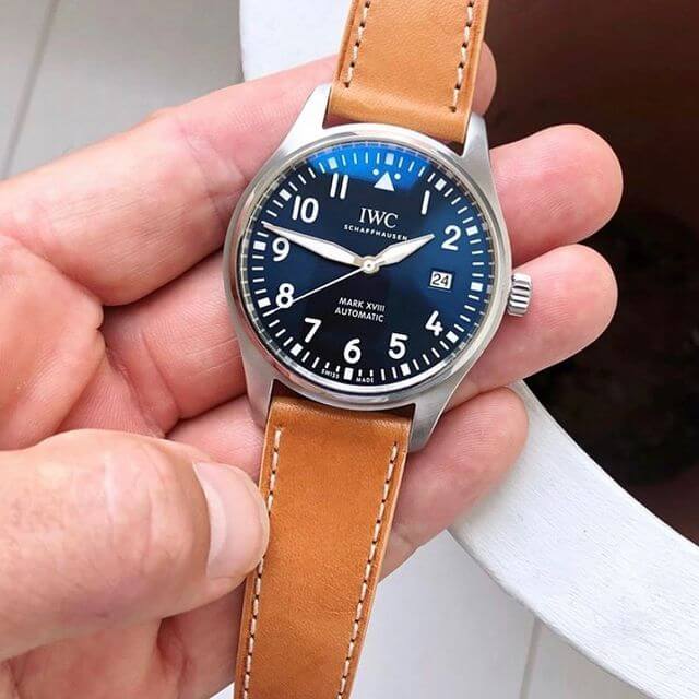 IWC Mark 18 on Nero Biglia watch strap