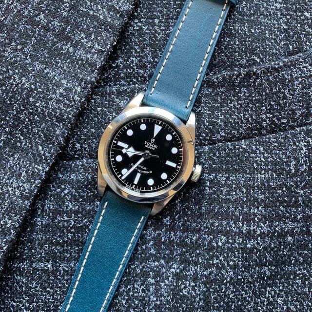 Tudor BB36 od Nero Biglia blue watch strap
