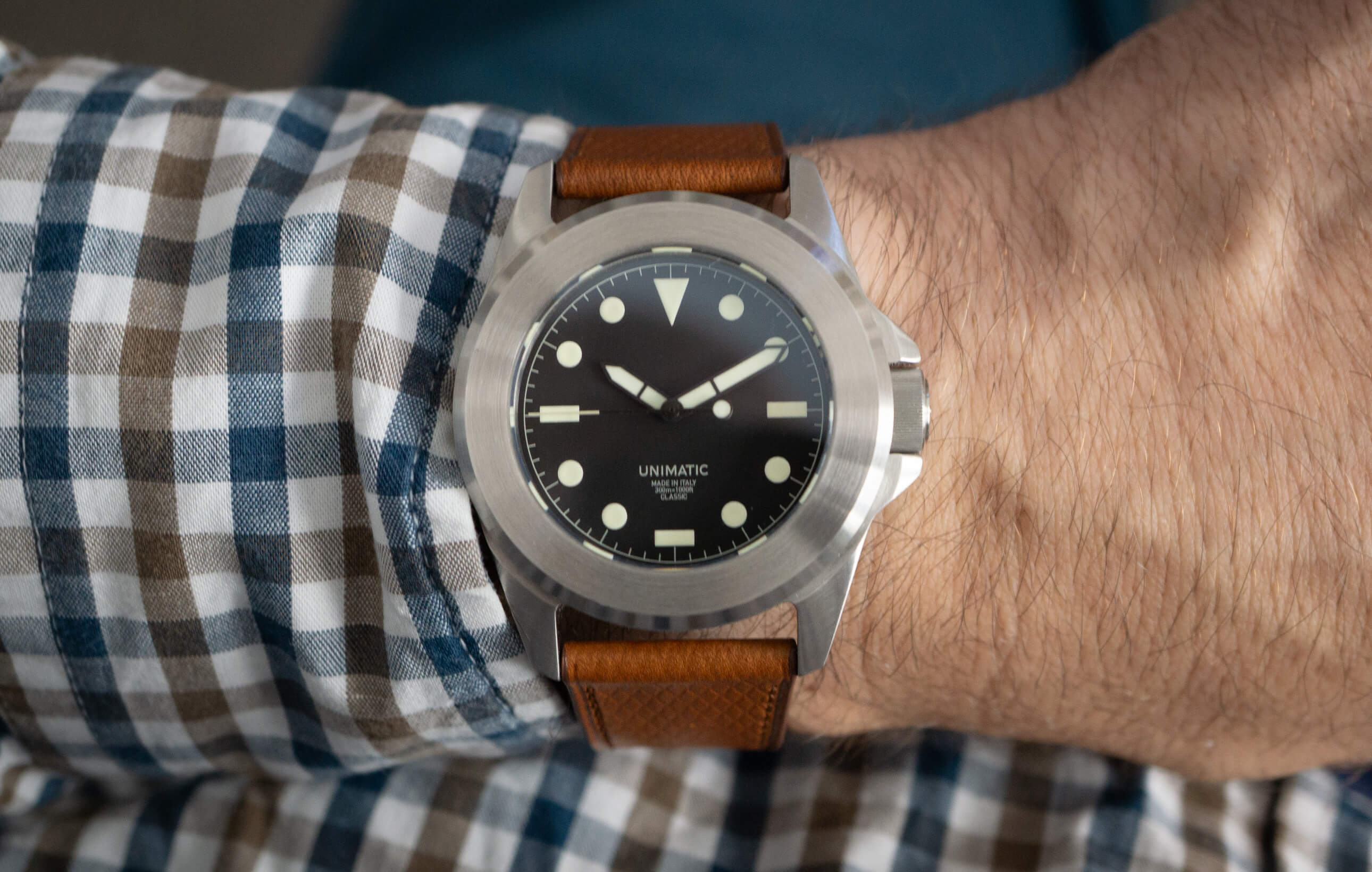 novonappa brown leather watch strap
