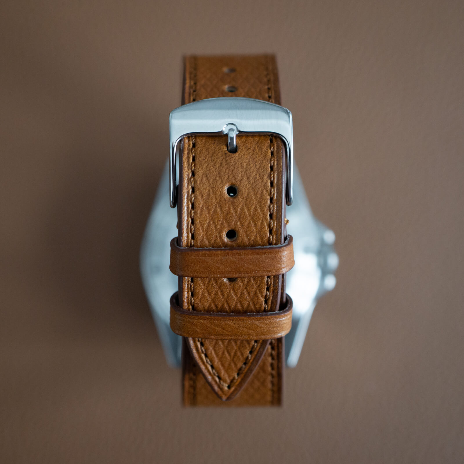 novonappa brown leather watch strap
