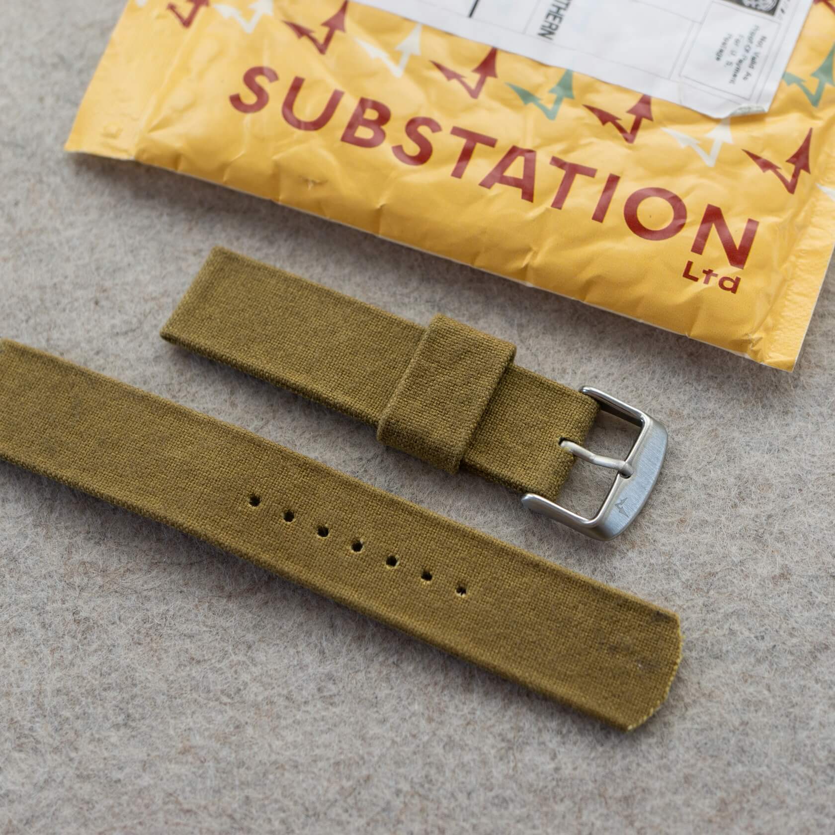 substation waxed canvas strap