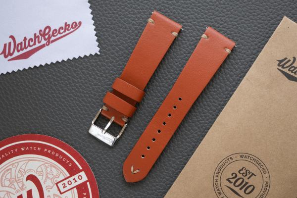 V-Stitch Vegan Leather Watch Strap by WatchGecko