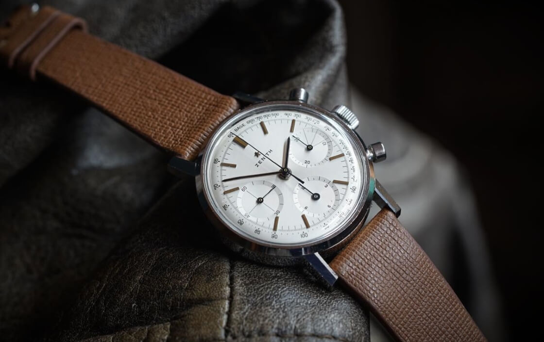 brown saffiano leather strap