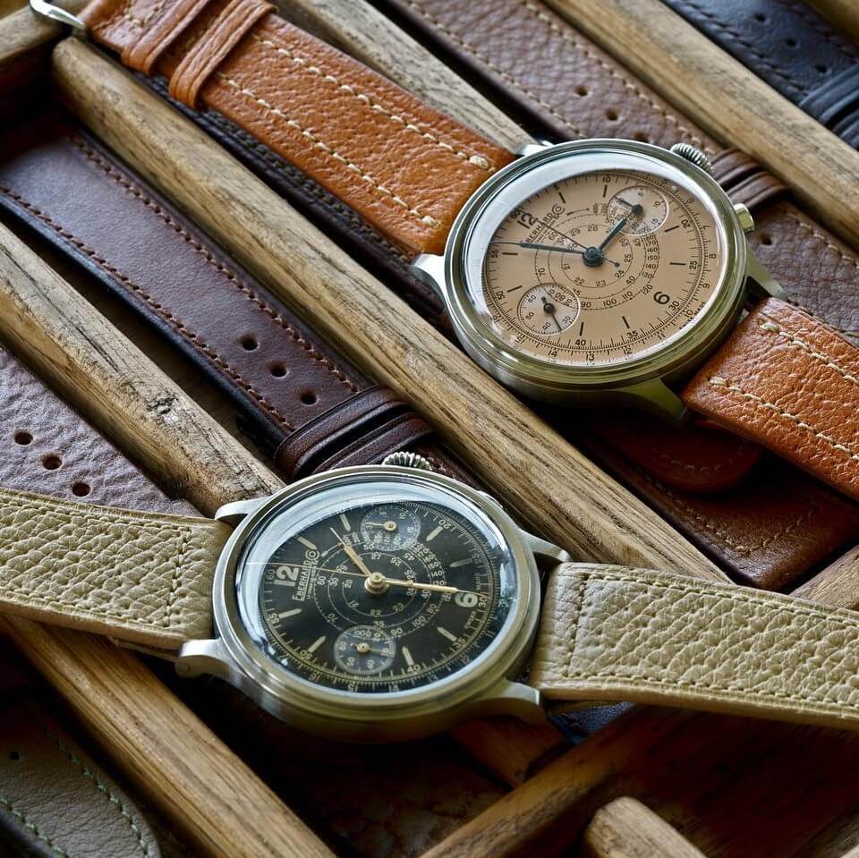 Torre Straps leather watch straps on vintage watches