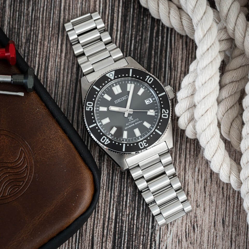 Aftermarket stainless steel bracelet for the Seiko SPB143 by Uncle Straps
