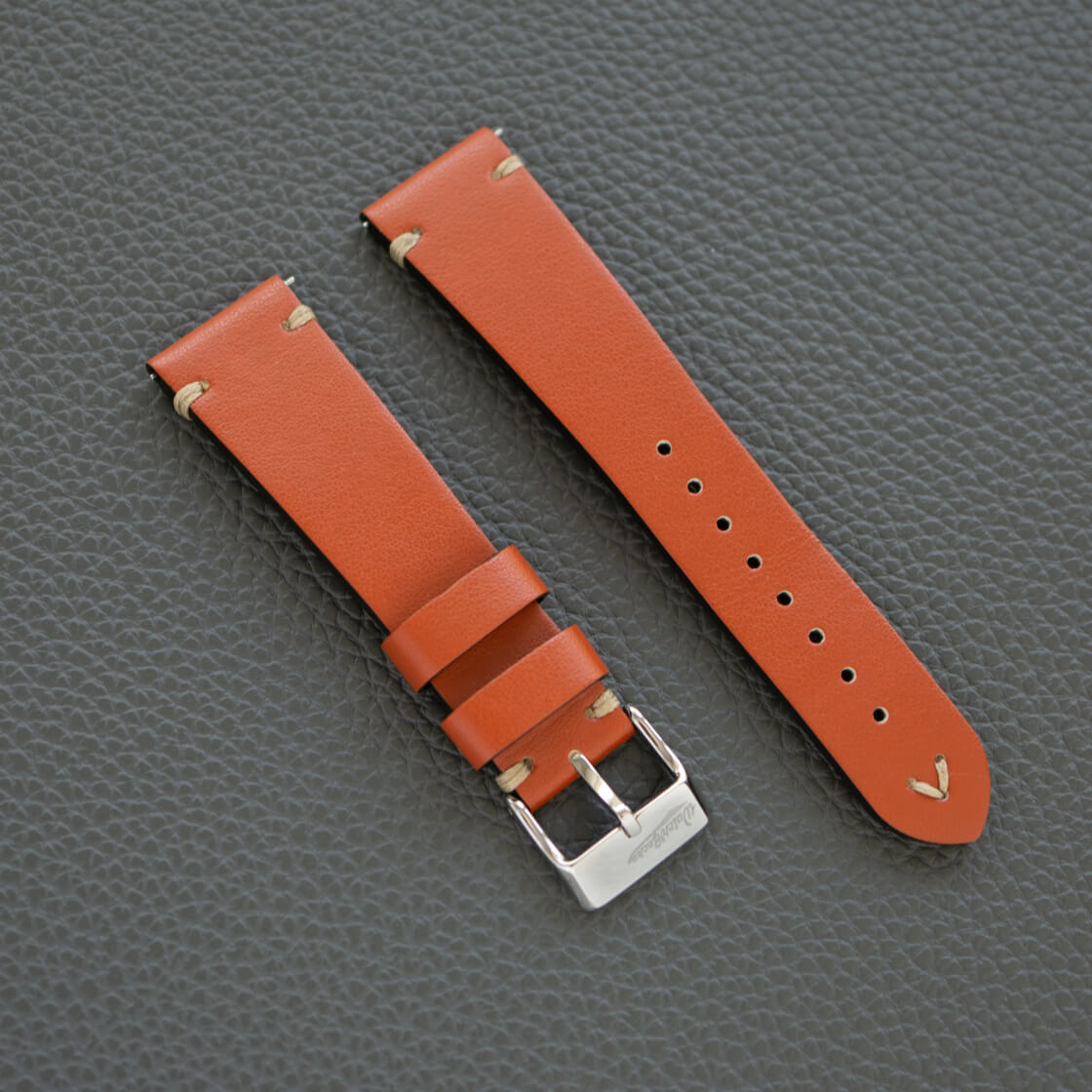V-Stitch Vegan Leather Strap