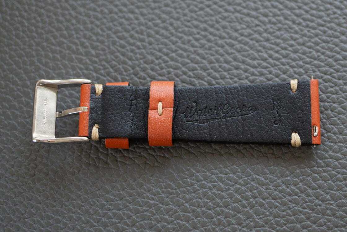 V-Stitch Vegan Leather Strap