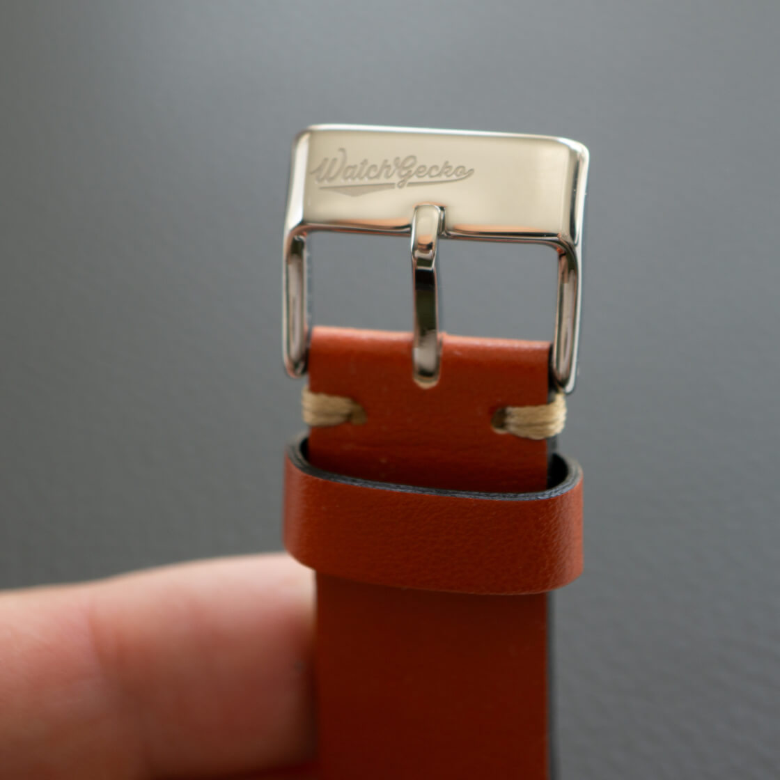 V-Stitch Vegan Leather Strap