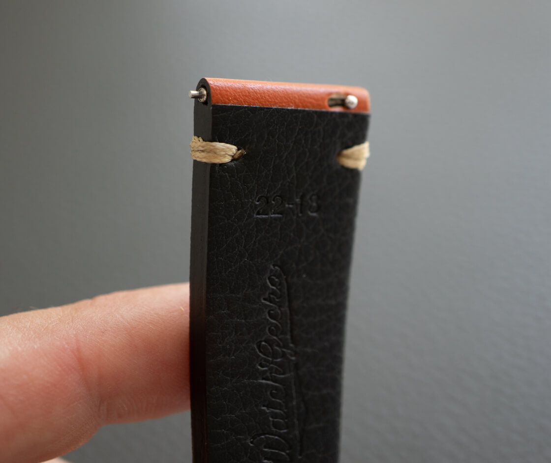 V-Stitch Vegan Leather Strap